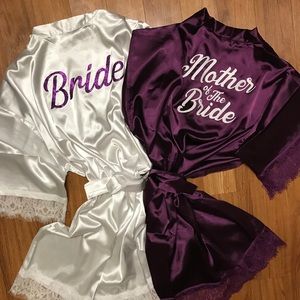 Bridesmaids Robes, Bride Robe, kimono robes,bridal
